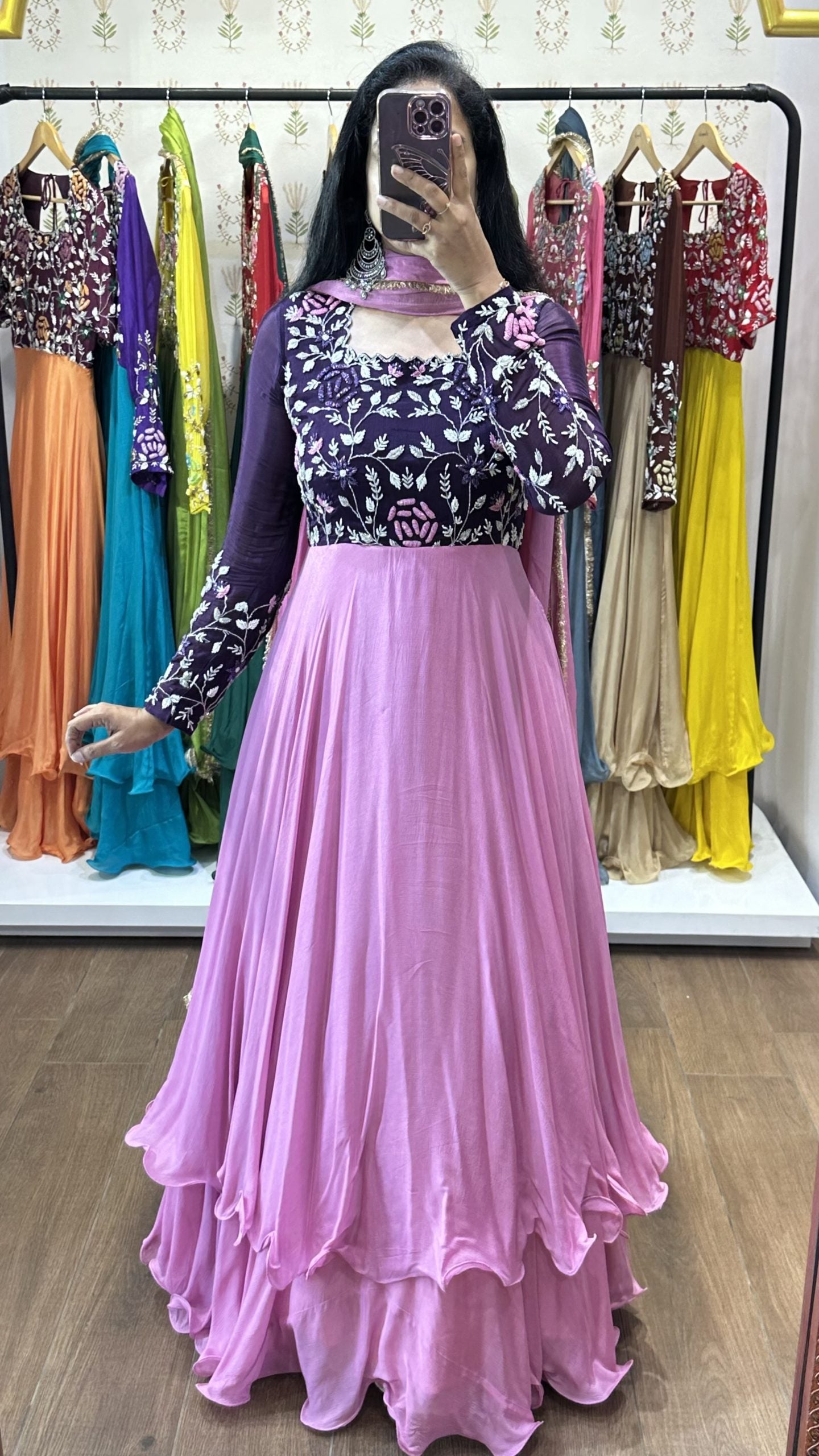 Nitya – Purple & Pink