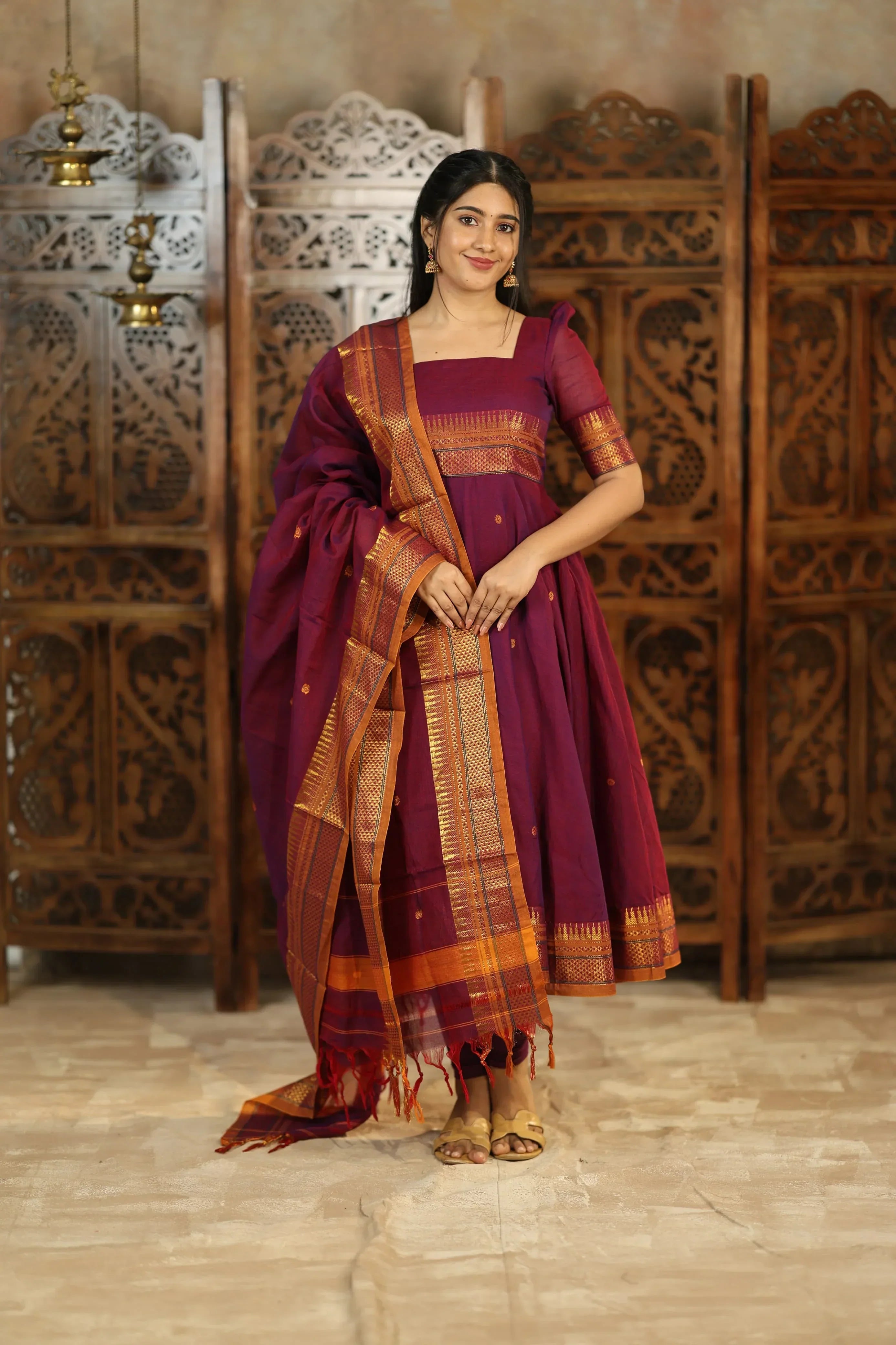 Yamuna Pure Cotton Anarkali