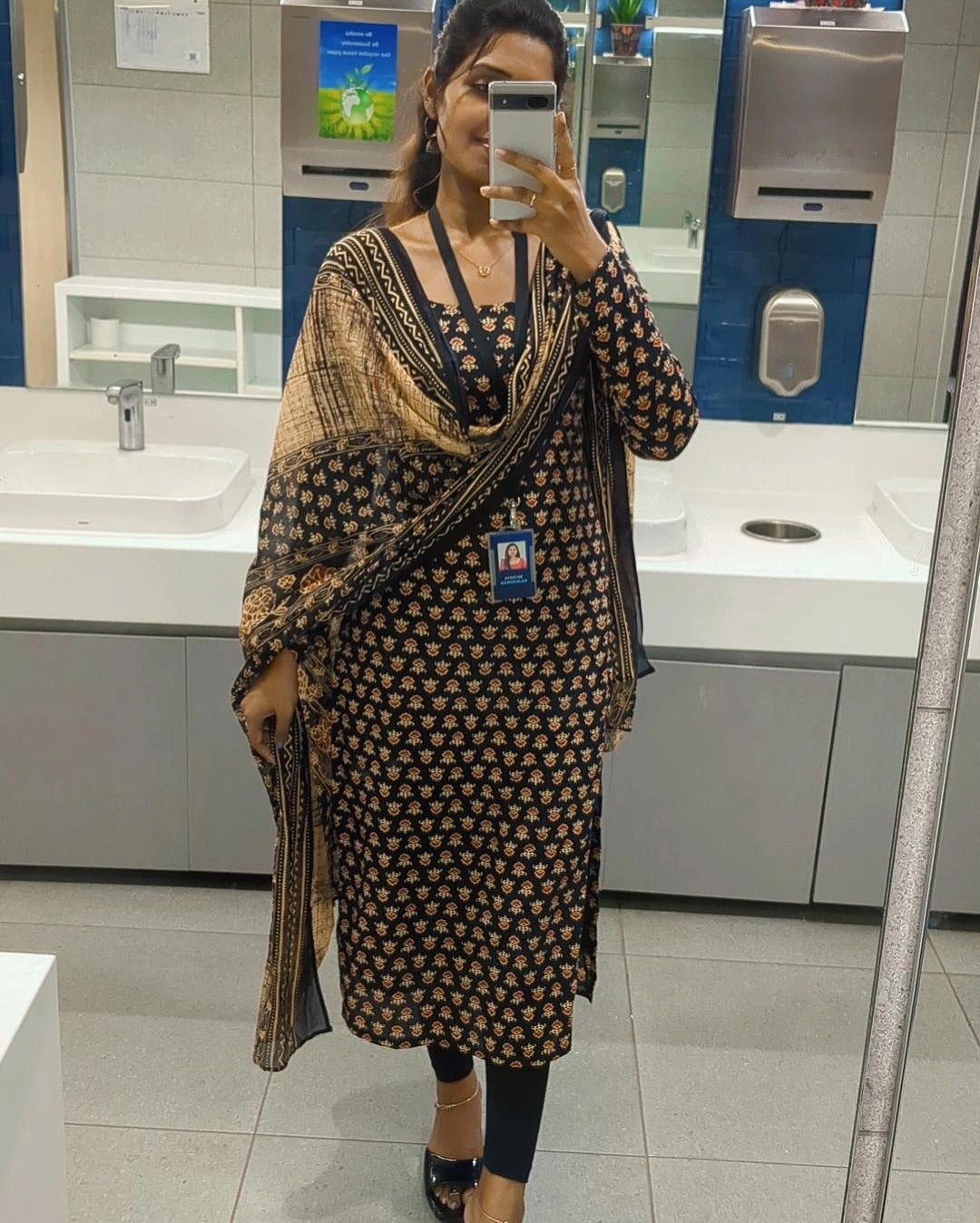 Beautiful Cotton Printed Kurti With Dupatta