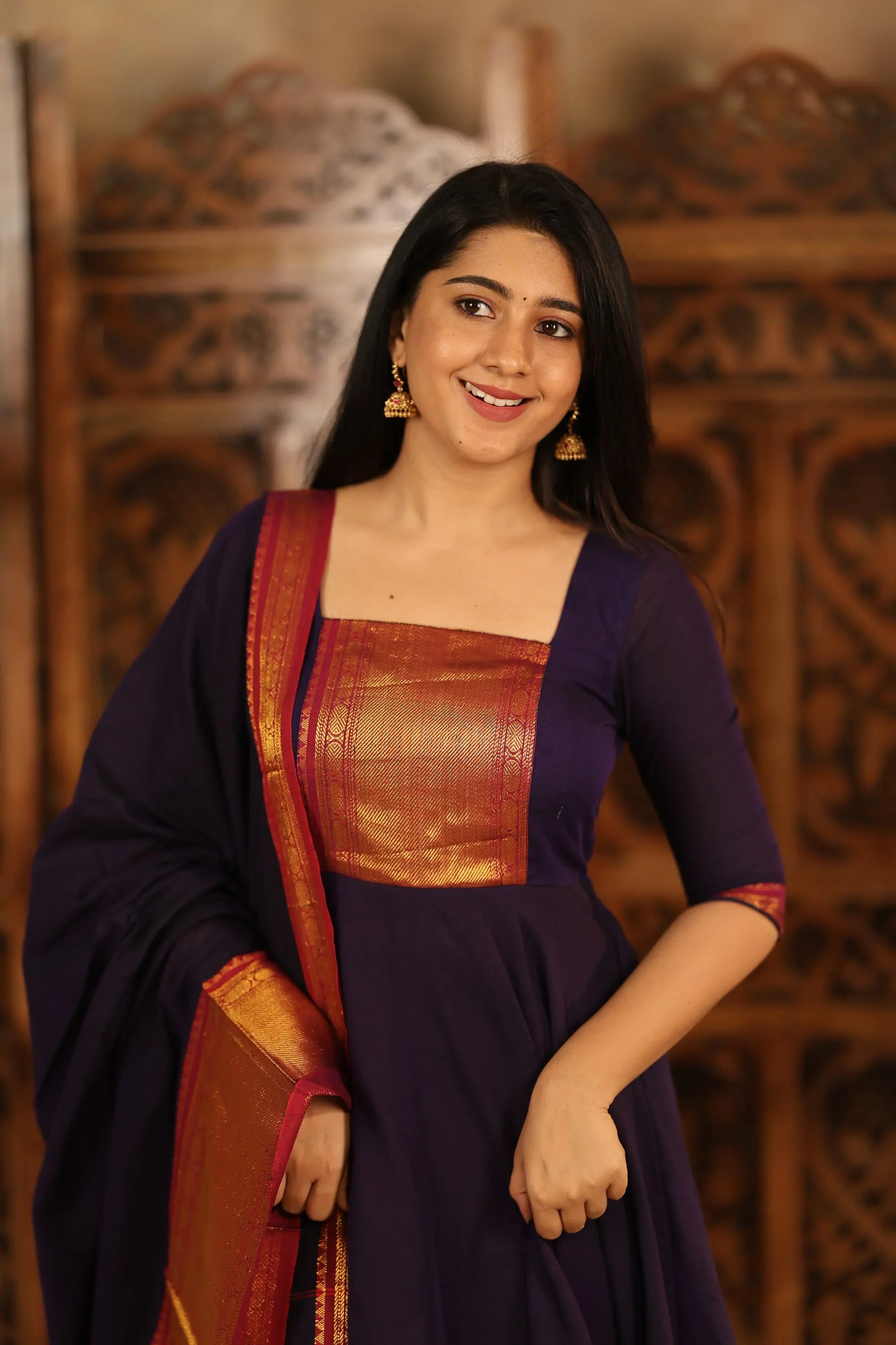 Shrungar series Pure Cotton Anarkali