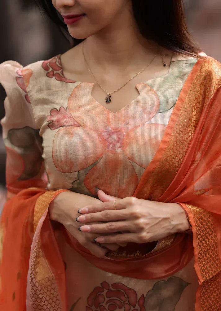 Mari Glow Top & Dupatta Set