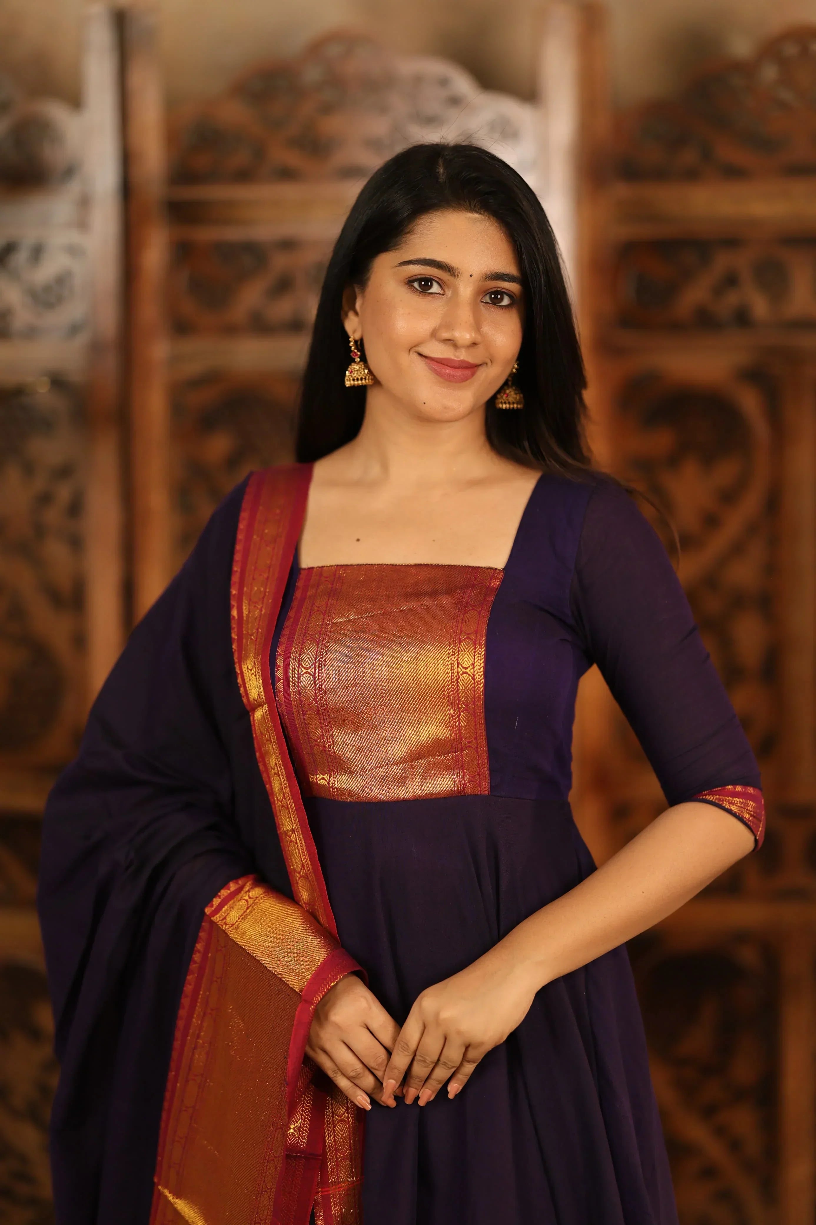 Shrungar series Pure Cotton Anarkali