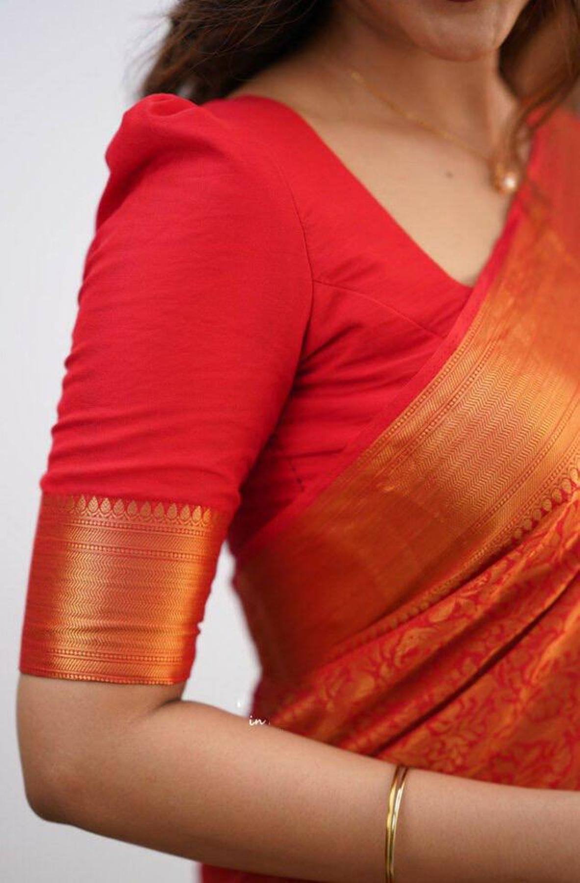 Red Yellow Boarder Aayana Pure Silk Saree