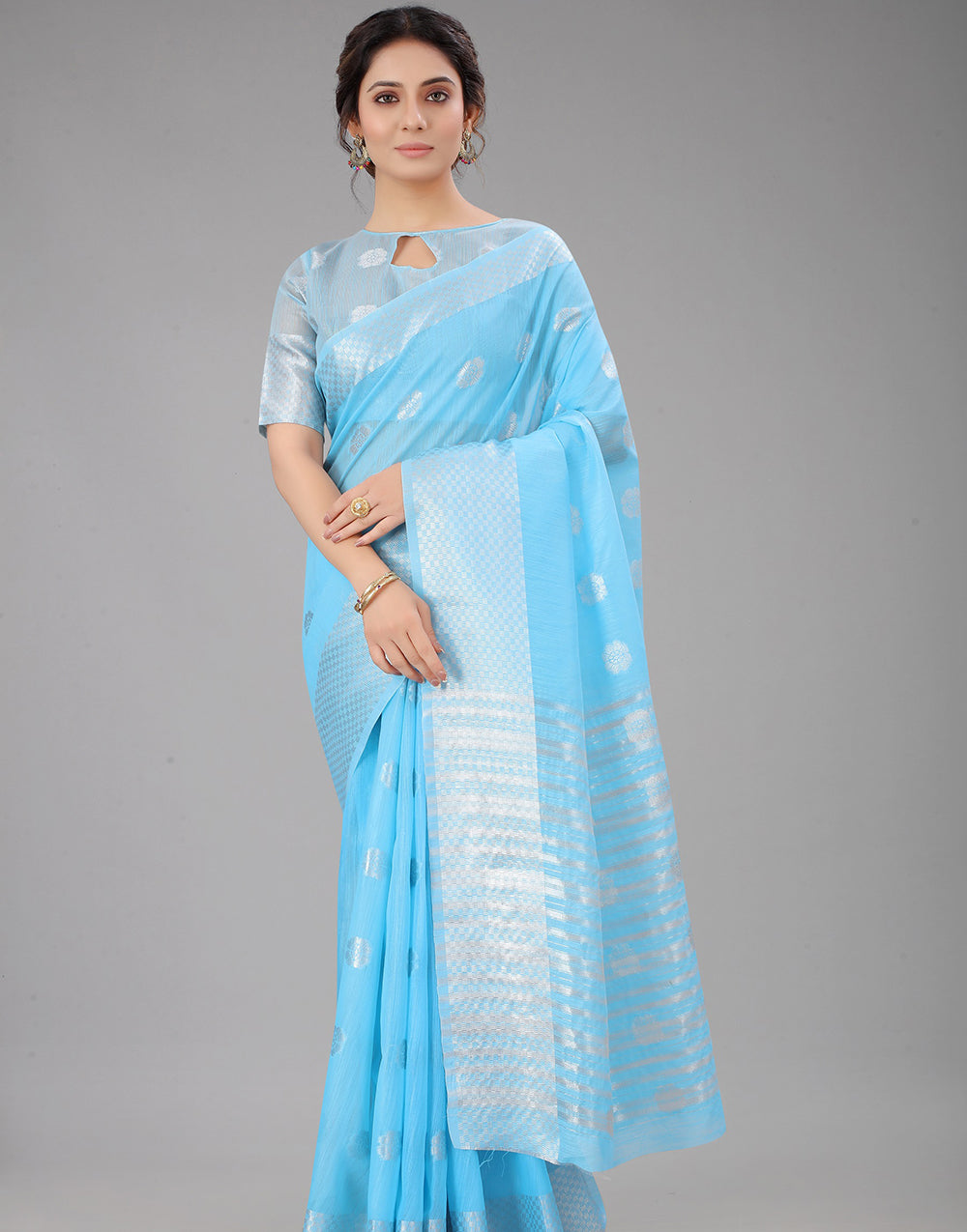 Sky Lien Design Gahana Italian Silk Saree