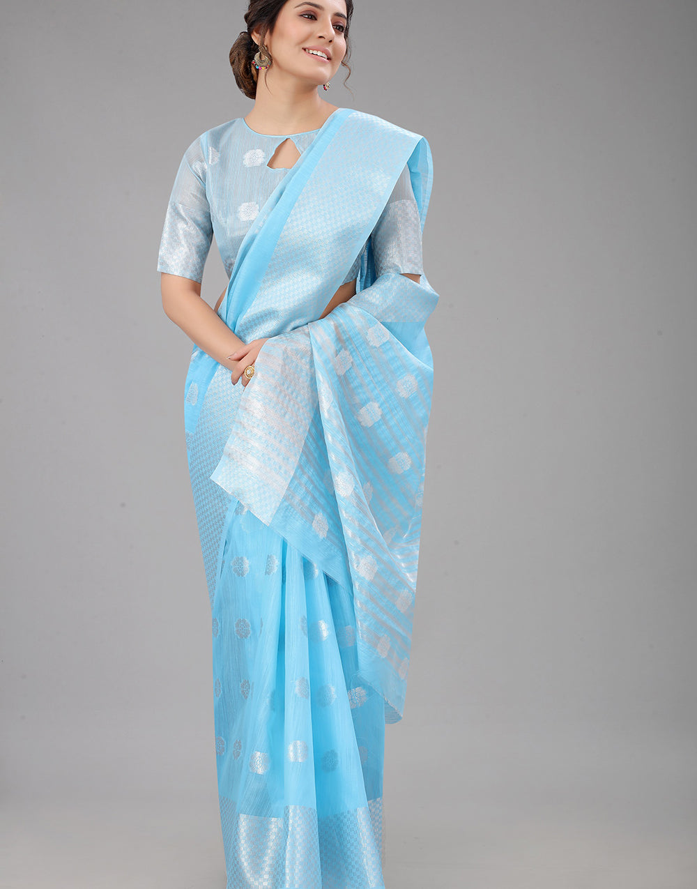 Sky Lien Design Gahana Italian Silk Saree